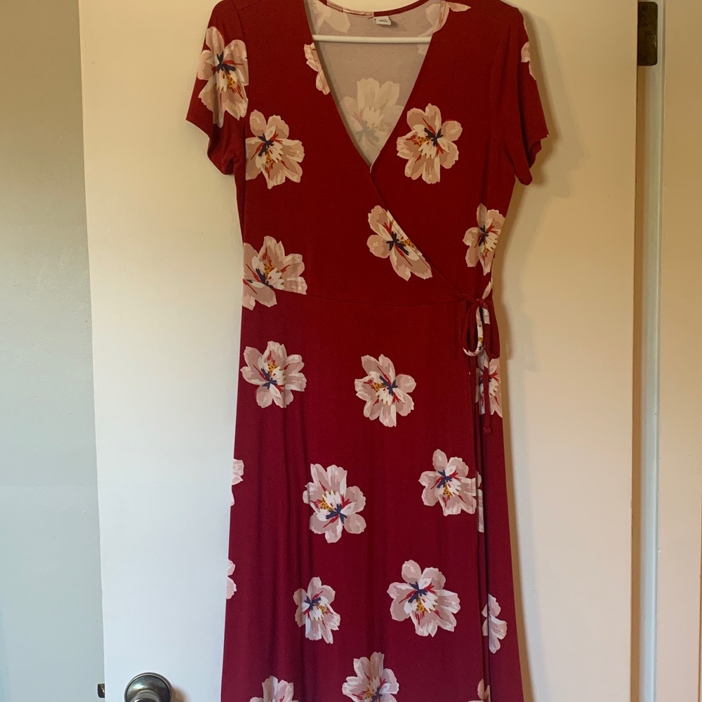 Women’s cross body dress, Hawaiian print size M
